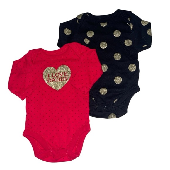 021 Children’s Place Longsleeve Bodysuit (Set Of 2) - Picture 1 of 1